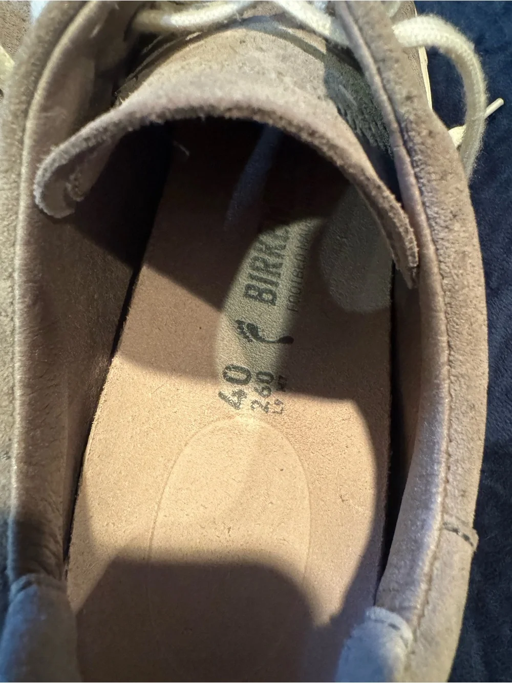 Birkenstock Bend Low Grey Suede Perforated Lace-Up Sneakers